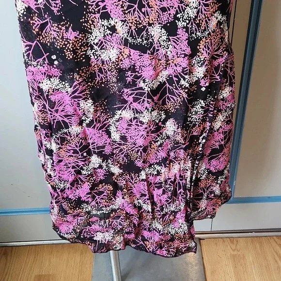 Style & Co Black And Pink Floral Maxi Dress - Picture 4 of 10